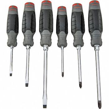 PROTO Screwdriver Sets Cushion Grip 6 Pieces, 61XK38