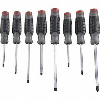 PROTO Screwdriver Sets Cushion Grip 8 Pieces, 61XK43