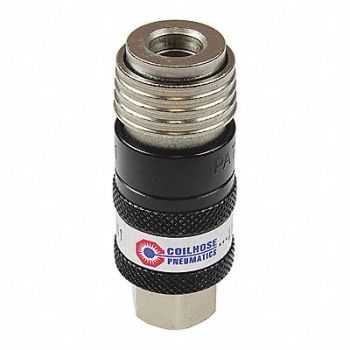 COILHOSE PNEUMATICS Exhst Cplr 1/4 Body 1/4 FPT 5-in-1, 620U30