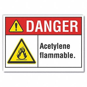 LYLE Acetylene Label 5 in x 7 in, 62TA83