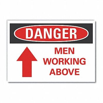 LYLE Men Working Danger Lbl 5x7in Polyester, 62TY56