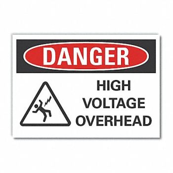 LYLE High Voltage Danger Rflctv Label 5inx7in, 62UE35