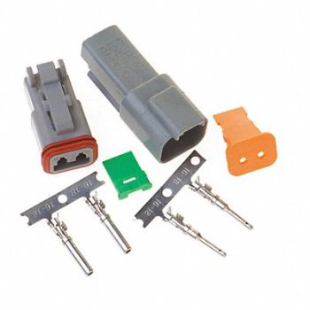 TECHFLEX Deutsch Connector Kit 2 Pin, 62WP34