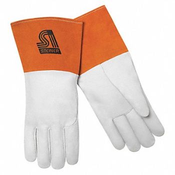 STEINER INDUSTRIES Welding Gloves TIG Application Beige PR, 56LX79