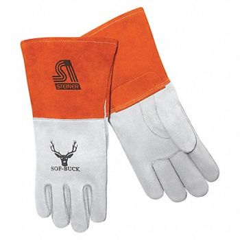 STEINER INDUSTRIES Welding Gloves MIG Application Gray PR, 56LX47