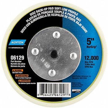 NORTON Sanding Disc Color Yellow 12 000 RPM, 804KE5