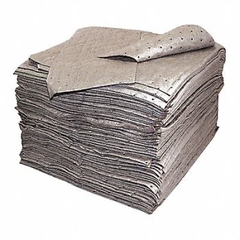 OIL EATER Pad Fine Fiber Unvrsl Heavy Gray 15 x18, 63AU23