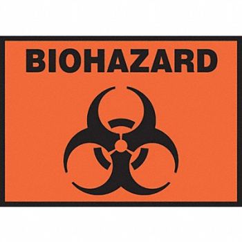 ACCUFORM Sign Biohazard 3-1/2 x 5 PK5, 63FD56