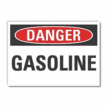 LYLE Gasoline Danger Rflctv Label 5inx7in, 63JR10