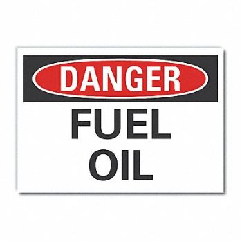 LYLE Fuel Mtrl Danger Rflct Lbl 3.5x5in, 63JR57