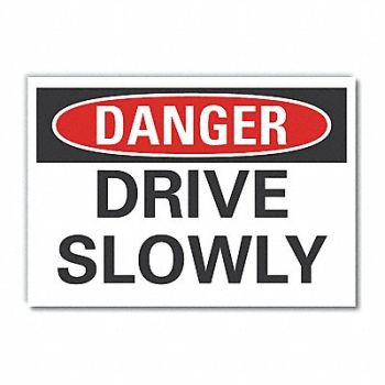 LYLE Trfc Safety Danger Rflct Label 5inx7in, 63JW46