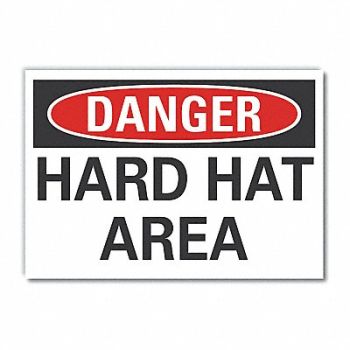 LYLE Hard Hat Danger Rflct Label 3.5inx5in, 63JW93