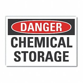 LYLE Chemicals Danger Rflct Label 3.5inx5in, 63JZ72