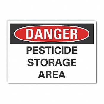 LYLE Pesticide Danger Rflct Label 3.5inx5in, 63KK57