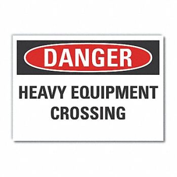 LYLE Trfc Safety Danger Rflct Label 5inx7in, 63KN25