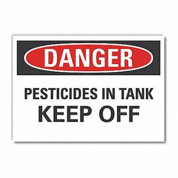 LYLE Pesticide Danger Rflct Label 5inx7in, 63KN37