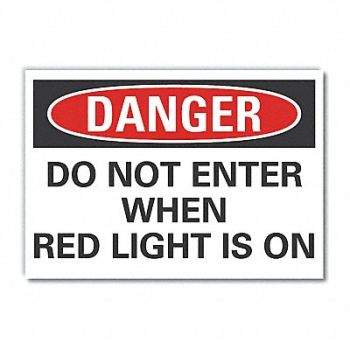 LYLE Personal Safety Danger Rflct Lbl 5x7in, 63KV34