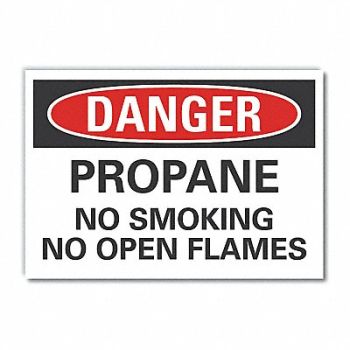 LYLE Propane Danger Rflctv Label 3.5inx5in, 63KV69
