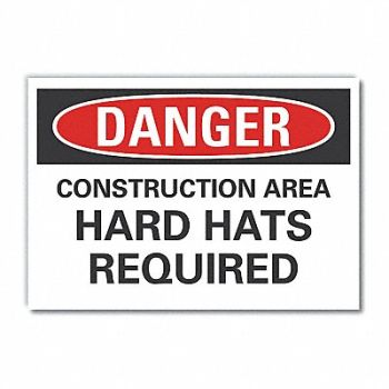 LYLE Construct Area Danger Rflct Lbl 5x7in, 63KX40