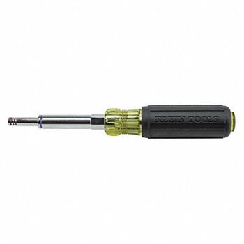 KLEIN TOOLS Hlw Rnd MltBt Nt Drvr 3/16 to9/16 in, 63LH96