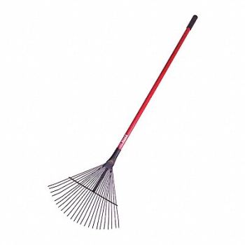 BULLY TOOLS Thatching and Leaf Rake 24 Tine Fiber, 642C18