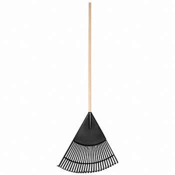 UNION TOOLS Leaf Rake 26 Tines Wood 24 W Tines, 39GA10