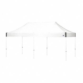 E-Z UP Endeavor Shelter 20x10 ft Aluminum Blac, 643N51