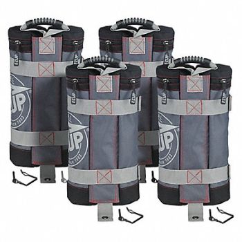 E-Z UP Instant Shelter Weight Bag Gray w/B PK4, 643T17