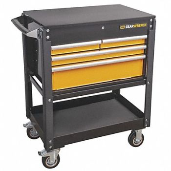 GEARWRENCH Black N Orange Utility Cart 21 4 Drawer, 644D27