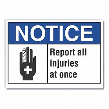 LYLE Acc Prevention Label 5 in x 7 in, 64ML46