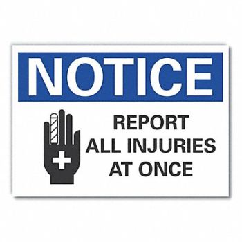 LYLE Acc Prevention Label 10 in x 14 in, 64MR62