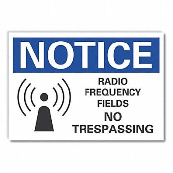 LYLE Radio Fields Notice Lbl 7x10in Polyest, 64MT10