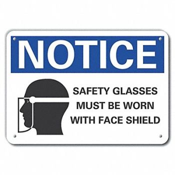 LYLE Eye Notice Sign 10inx14in Plastic, 64NM40