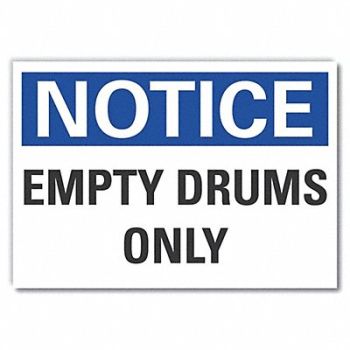 LYLE K3084 Storage Notice Rflct Label 5 in x 7 in, 64MV73