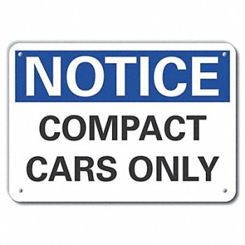LYLE Parking Notice Sign 10x14in Plastic, 64NM68
