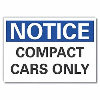 LYLE Parking Notice Rflct Label 10inx14in, 64MW08