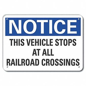 LYLE Traffic Safety Notice Sign 10x14in Plstc, 64NN87