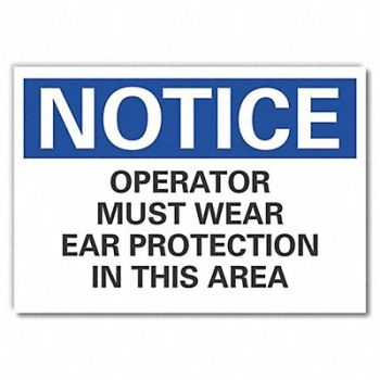 LYLE Hearing Notice Lbl 10inx14in Polyester, 64NE77