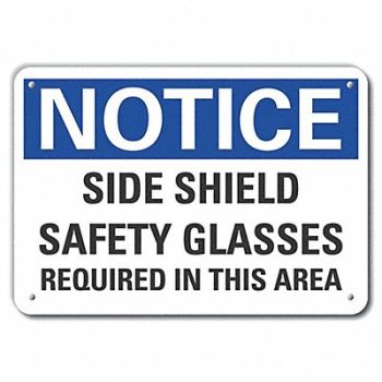 LYLE Plastic Eye Notice Sign 10x14in Plastic, 64NP04