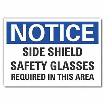 LYLE Eye Notice Rflct Label 5 in x 7 in, 64NF22