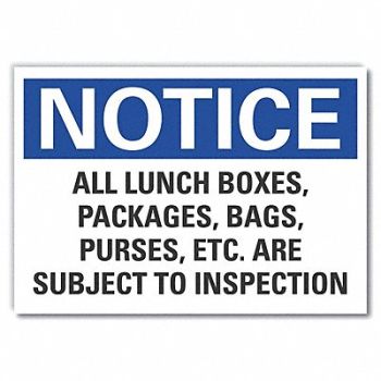 LYLE Inspection Notice Rflct Label 3 1/2x5in, 64NJ36