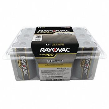RAYOVAC Battery Alkaline D Everyday PK12, 64NU64