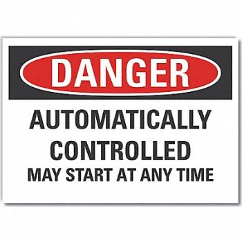 LYLE Auto Equipment Danger Rflctv Lbl 5x7in, 64NV13