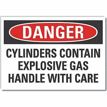 LYLE Cyl Handling Danger Rflct Lbl 3.5x5in, 64NW33