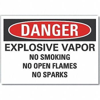 LYLE Explosive Mtrls Danger RflctvLbl 5x7in, 64NY40