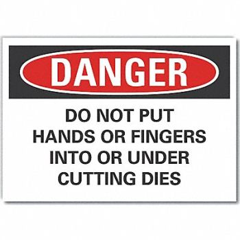 LYLE Pinch Point Danger Rflctv Label 5inx7in, 64NZ61