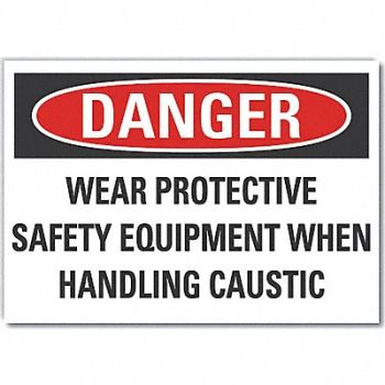 LYLE Ppe Danger Rflctv Label 5inx7in, 64NZ73