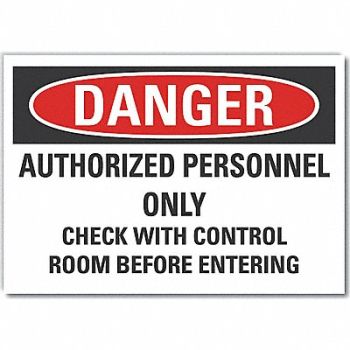 LYLE Auth Person Rflct Label 5 in x 7 in, 64PD88