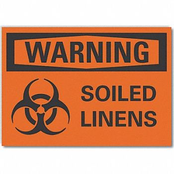 LYLE Biohazard Warning Rflctv Label 5inx7in, 64PP22