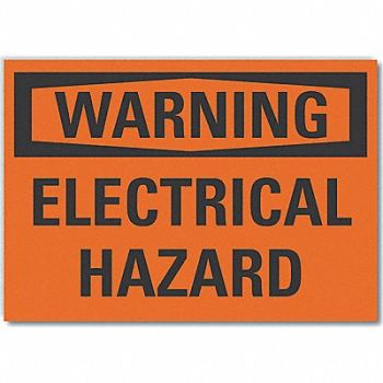 LYLE Elec Hazard Warning Rflct Lbl 5x7in, 64PV25
